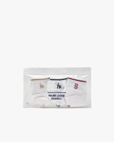  MLB - Set 3 vớ unisex cổ thấp thời trang 
