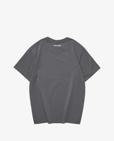  SKECHERS - Áo thun nam ngắn tay phom suông thời trang 