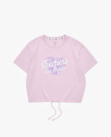  SKECHERS - Áo thun nữ rút dây thời trang 