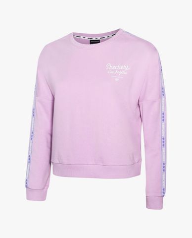  SKECHERS - Áo sweatshirt nữ tay dài hiện đại 