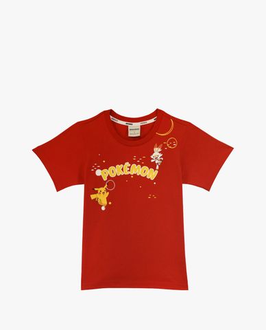  SKECHERS - Áo thun trẻ em tay ngắn Pokémon 