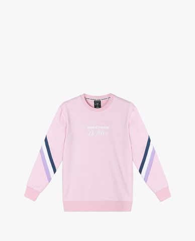  SKECHERS - Áo sweatshirt nữ tay dài D'Lites 