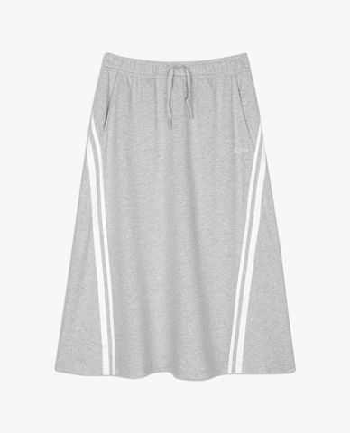  SKECHERS - Chân váy midi phom suông kẻ sọc Casual 