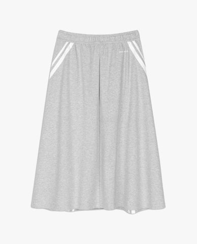  SKECHERS - Chân váy midi phom suông kẻ sọc Casual 