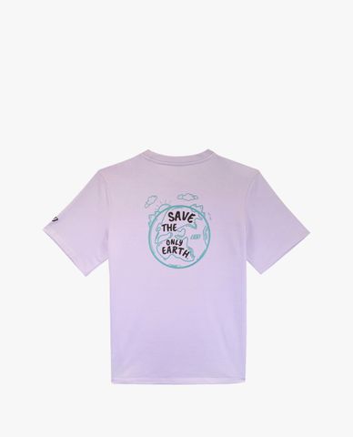  SKECHERS - Áo thun nữ phom suông tay ngắn năng động 