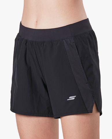  SKECHERS - Quần short tập luyện nữ lưng thun hiện đại 