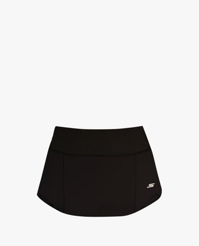  SKECHERS - Quần shorts chạy bộ nữ lưng thun phối logo thời trang 