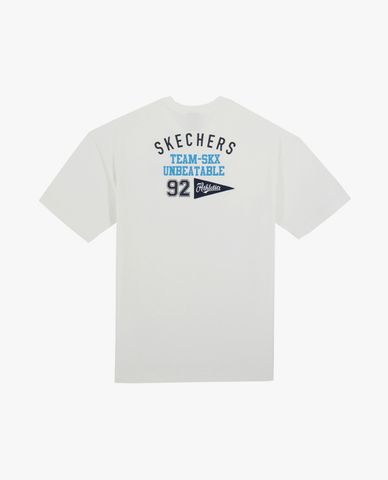  SKECHERS - Áo thun nam cổ tròn tay ngắn Athletics 