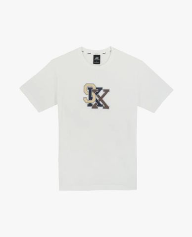  SKECHERS - Áo thun nam cổ tròn tay ngắn Athletics 