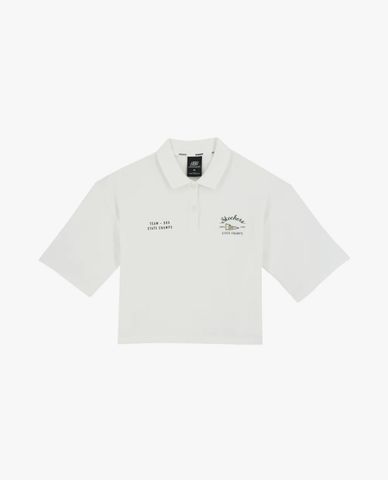  SKECHERS - Áo polo nữ cổ bẻ tay ngắn phom croptop Athletics 
