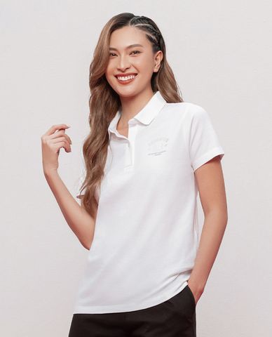  SKECHERS - Áo polo nữ cổ bẻ tay ngắn Red Mood 