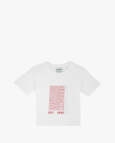  SKECHERS - Áo thun nữ cổ tròn tay ngắn Red Mood 