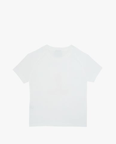  SKECHERS - Áo thun bé gái cổ tròn tay ngắn họa tiết Raglan 