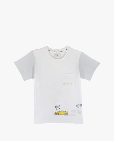  SKECHERS - Áo thun bé trai cổ tròn tay ngắn Transformer 