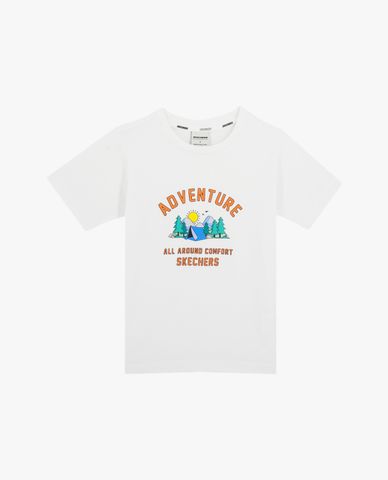  SKECHERS - Áo thun bé trai cổ tròn tay ngắn Adventure 