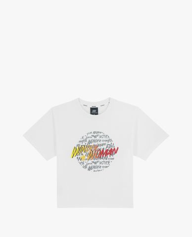  SKECHERS - Áo thun nữ cổ tròn tay ngắn phom lửng DC Collection 