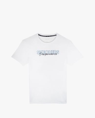  SKECHERS - Áo thun thể thao nam cổ tròn tay ngắn Performance 