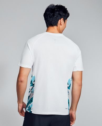  SKECHERS - Áo thun thể thao nam cổ tròn tay ngắn năng động 