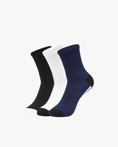  SKECHERS - Pack 3 đôi vớ nam cổ cao hiện đại 