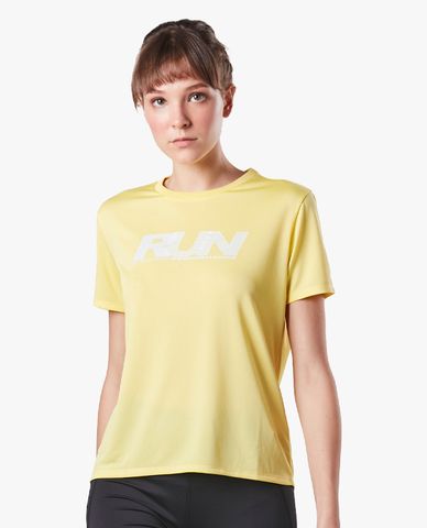  SKECHERS - Áo thun thể thao nữ ngắn tay cổ tròn Running 