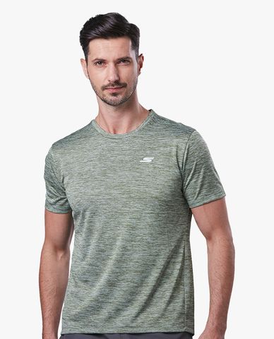  SKECHERS - Áo thun thể thao nam phom suông tay ngắn năng động 