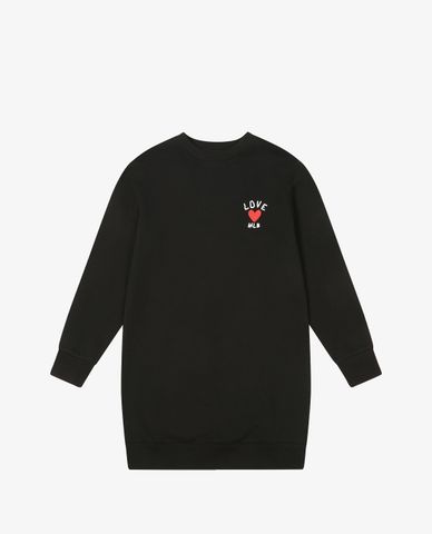  MLB - Đầm mini sweatshirt phom suông tay dài MLB Heart Overfit 