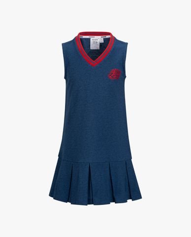  SKECHERS - Đầm mini bé gái sát nách xếp li 