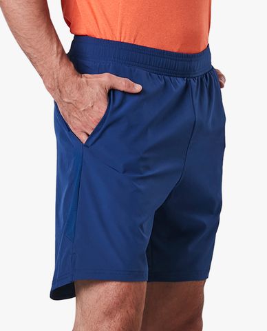  SKECHERS - Quần short tập luyện nam phối logo thời trang 