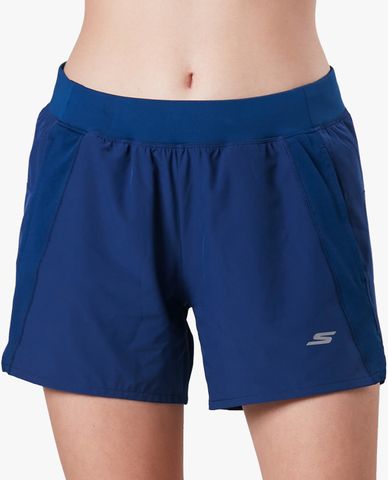 SKECHERS - Quần short tập luyện nữ lưng thun hiện đại 