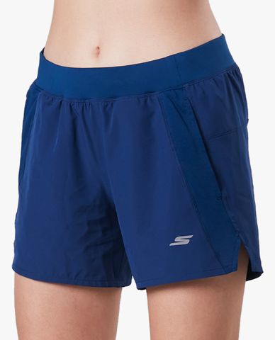  SKECHERS - Quần short tập luyện nữ lưng thun hiện đại 