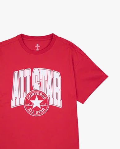  CONVERSE - Áo thun unisex cổ tròn tay ngắn All Star 