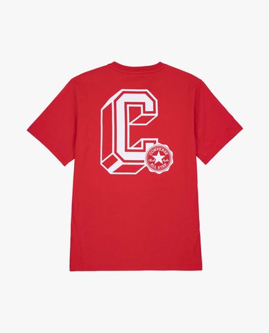  CONVERSE - Áo thun unisex cổ tròn tay ngắn C Graphic 