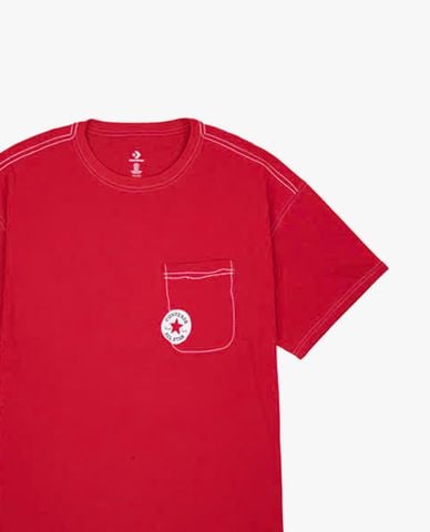  CONVERSE - Áo thun nam cổ tròn tay ngắn Sketch 