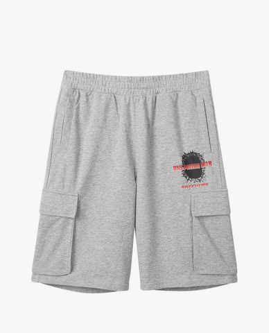  SKECHERS - Quần short tập luyện unisex lưng thun One Punch Man 