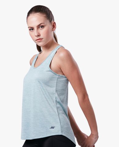  SKECHERS - Áo ba lỗ thể thao nữ phom suông thời trang 