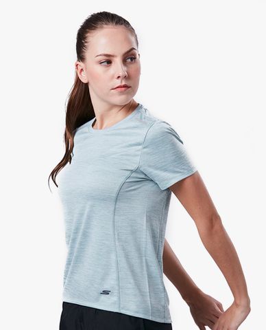  SKECHERS - Áo thun thể thao nữ tay ngắn năng động 