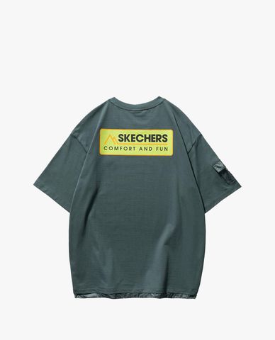  SKECHERS - Áo thun nam tay ngắn thời trang 