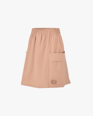  SKECHERS - Quần short nữ giả váy lưng thun phối túi 