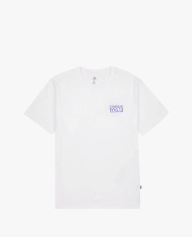  CONVERSE - Áo thun unisex cổ tròn tay ngắn Graphic 