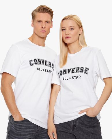  CONVERSE - Áo thun unisex cổ tròn tay ngắn All Star Center Front 