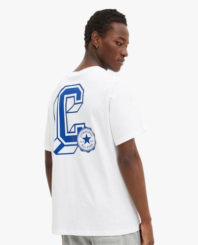  CONVERSE - Áo thun unisex cổ tròn tay ngắn Graphic 