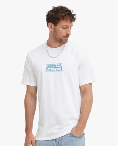  CONVERSE - Áo thun unisex cổ tròn tay ngắn Skull Water 