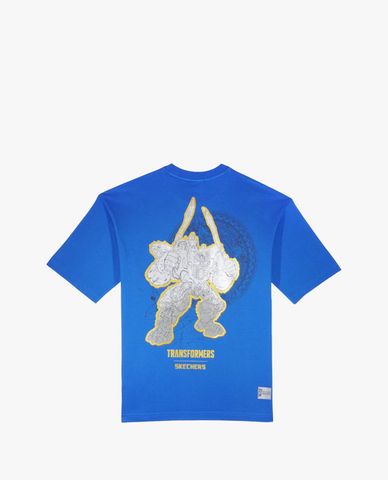  SKECHERS - Áo thun unisex cổ tròn tay ngắn Transformer 