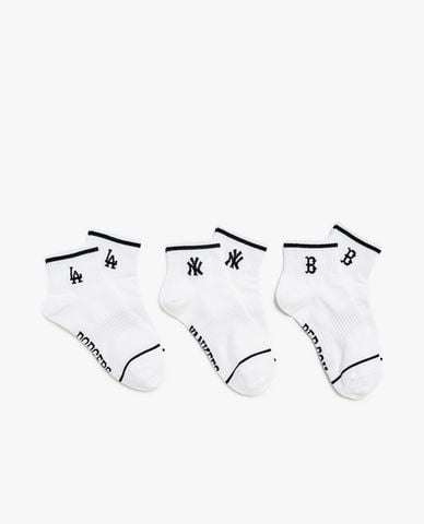  MLB - Set 3 vớ unisex cổ thấp thời trang 