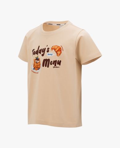  SKECHERS - Áo thun bé gái cổ tròn tay ngắn Food Truck 