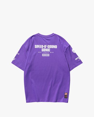  SKECHERS - Áo thun ngắn tay phom suông One Punch Man 