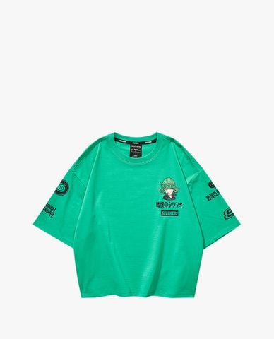  SKECHERS - Áo thun phom ngắn năng động One Punch Man 