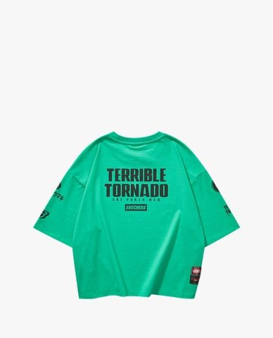  SKECHERS - Áo thun phom ngắn năng động One Punch Man 