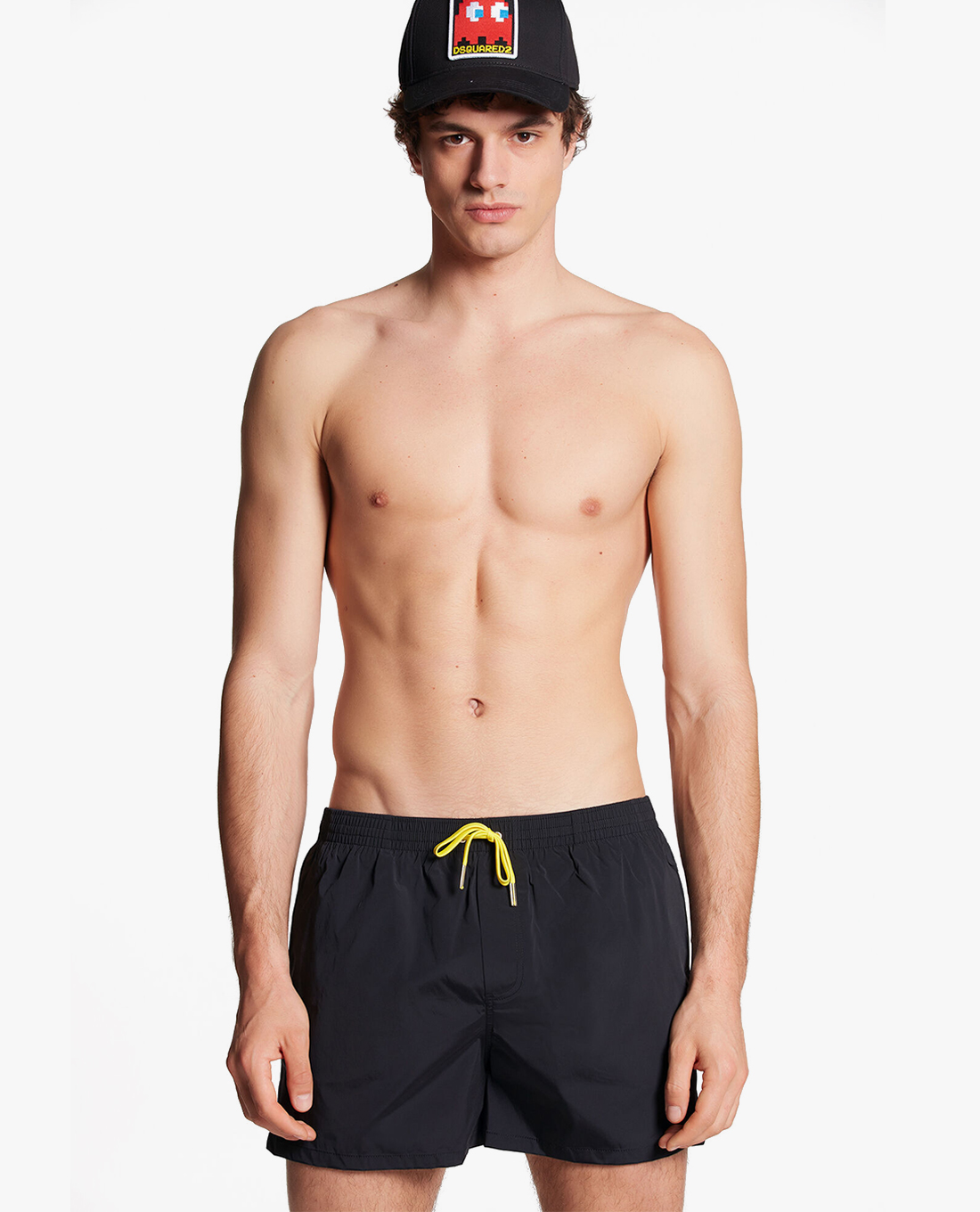 DSQUARED2 - Quần bơi nam lưng thun Pac Man Boxer Midi