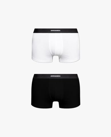  DSQUARED2 - Set 2 quần lót nam phom trunk phối logo 